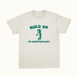 Hold On Im Overstimulated - Unisex T Shirt, 14