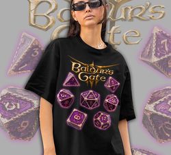 Baldurs Gate Dice Shirt, Dungeon and Dragon Inspired Shirt, , 19