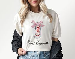 diet coke coquette meme shirt, diet coquette, cute baby pink, 48