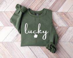 Lucky Sweatshirt, Clover Sweatshirt, St Patricks Day tshirt, 365