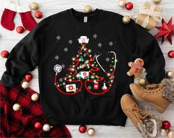 Christmas Nurse Sweatshirt, Womens Christmas Shirt, 16