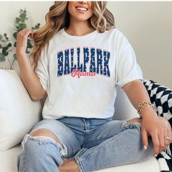 Ballpark Mom Sporty Tee Shirt - Show Off Your Team Spirit, b
