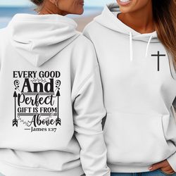 Christian Bible quote sweatshirt, Christian sweatshirt, hood