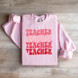 Teacher Valentine Cozy Sweatshirt - Celebrate the Heart of E