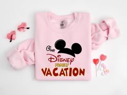 Our Disney Family Vacation Shirt, Mickey Disney Trip Shirt, 2024 Disneyland Shirt, Family Vacation Tee, Gift for Kids
