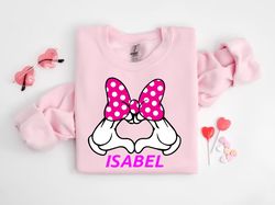 Personalized Name Minnie Mouse Shirt, Minnie Mouse Vacation Tee, Gift for Girls, Family Trip Shirt, Minnie Mouse