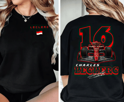 Carlos Sainz Shirt, Carlos Sainz Formula One Sweatshirt, F1 Two Sides Shirt, Charles Leclerc Shirt