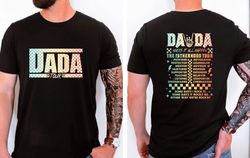 Dada Tour Shirt, The Fatherhood Tour T-shirt, Fathers Day Shirt, Gift For Dada, Dad Life Shirt , Gift For Husband