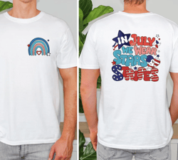 In July We Wear Stars&Stripes Shirt, 4th Of July Star Shirt, Fourth Of July T-shirt, Independence Day Shirt, American