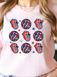 July of Fourth Shirt, Retro 4th July T-shirt, American Flag Lips Shirt, Independence Day Shirt, USA Freedom Shirt, USA