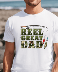 Reel Great Dad Shirt, Fisher Dad T-shirt, Western Great Dad Shirt, Fishing Lover Shirt, Gift For Fisher Dad, Fathers Day