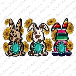 Western bunny png sublimation design download, Easter Day png