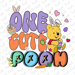 One Cute Pooh Png, Happy Easter Png