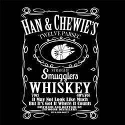 Han And Chewies Twelve Parsec Straight Smugglers Whiskey Svg, Trending Svg, Han And Chewie Svg, Straight Smugglers Svg,