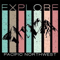 Pacific Northwest Svg, Trending Svg, Mountain Svg, Hiking Gift Svg, Vintage Pacific Northwest, Hiking Lover Svg, Love Hi