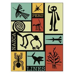 Peru Nazca Lines Svg, Trending Svg, Nazca Lines Svg, Peru Svg, Nazca Symbols Svg, Nazca Art Svg, Hummingbird Svg, Monkey