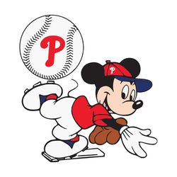 Philadelphia Phillies And Mickey Svg, Sport Svg, Philadelphia Phillies Svg, Philadelphia Phillies Baseball, Mickey Svg,