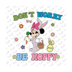 Don't Worry Be Hoppy Png, Happy Easter Png