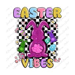 Easter vibes peep faux sequin png sublimation design download, Easter Day png