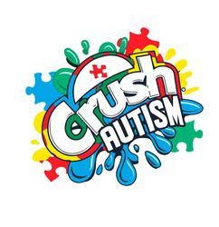 Crush Autism Svg, Awareness Svg, Autism Svg, Autism Awareness Svg, Rainbow Autism Svg, Ribbon Svg, Color Svg, Health Sv