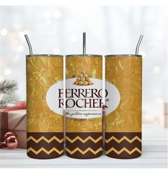 Ferrero Rocher 20Oz Tumbler Wrap Sublimation Design, 20OZ Tumbler Wrap Design