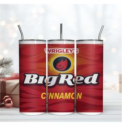 Big Red Cinnamon 20Oz Tumbler Wrap Sublimation Design, 20OZ Tumbler Wrap Design