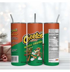 Cheetos Cheddar Jalapeno 20Oz Tumbler Wrap Sublimation Design, Brand Tumbler Wrap Design