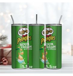 Pringles Sour Cream 20Oz Tumbler Wrap Sublimation Design, Brand Tumbler Wrap Design