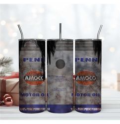 Penn Amoco 20oz Skinny Tumbler Sublimation Designs Tumbler PNG File Digital Download