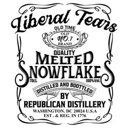 Liberal tears old time quality melted snowflakes distilled svg,liberal cricut svg,melted snowflake svg,snowflake svg,lib