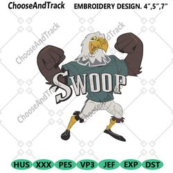 Swoop Philadelphia Eagles Football Embroidery Design, NFL Philadelphia Eagles Design