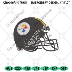 Pittsburgh Steelers Football Helmet Logo Machine Embroidery