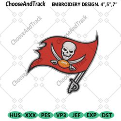 Tampa Bay Buccaneers Iconic Embroidery Files, Tampa Bay Buccaneers Embroidery Download File