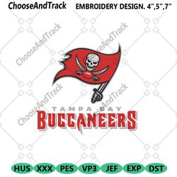 NFL Tampa Bay Buccaneers Team Embroidery Files, Tampa Bay Buccaneers File Embroidery