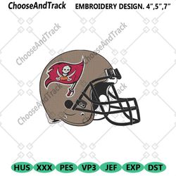 Tampa Bay Buccaneers Football Helmet Logo Machine Embroidery