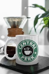 Central Perk Green Logo Friends Design TV Show Friends 11 oz Ceramic Mug Gift Birthday Gift