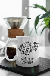 Game Of Thrones Winter Is Coming 11 oz Ceramic Mug Gift Birthday Gift