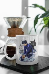 Jujutsu Kaisen Megumi Fushiguro Gift, Anime Funny Mug, Anime Lover Gift, Manga Gift 11 oz Ceramic Mug Gift Birthday Gift