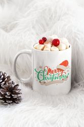 Merry Christmas Holiday 11 oz Ceramic Mug Gift Birthday Gift 1
