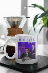 Michael Scott Vintage Design Gift, The Office Mug, The Office Fan Gift, Gift For Her, White 11 oz Ceramic Mug Gift Birth