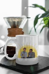 Troy And Abed In The Morning Talk Show Community TV Show Funny Glossy High Quality 11 oz Ceramic Mug Gift Birthday Gift