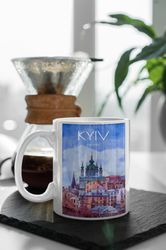 Ukraine Kyiv Slava Ukraine Church Nice View 11 oz Ceramic Mug Gift Birthday Gift