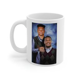 Lamar Jackson OBJ Odell Beckham Jr Baltimore Ravens Funny Ceramic Mug