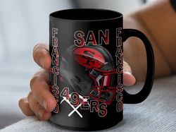 49ers-Pro Football Team Mugs, Helmet Mug Iconic Design, Personalized Mug, Gifts, Unique Gifts, Retro Gift for Her/Him