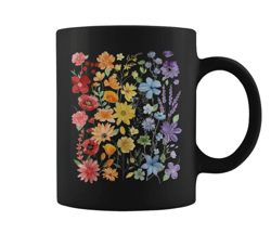 Gay Pride Subtle Wildflowers Lgbtq Month Rainbow Flowers Coffee Mug