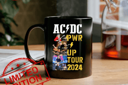 AC DC PWR Up Tour 2024 Signatures Mug Custom Name