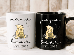 Custom Mama Bear Mug Winnie Pooh Adult Mug New Mama Gift for Mom Custom Gift Mama Custom Mug for Mom Pooh Bear Baby Show