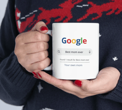Best Mom Ever Google Search Mug, Mom Coffee Mug, Mother's Day Gift From Daughter, Mom Mug, Mom Gift, Mom Cup, Best Mom E