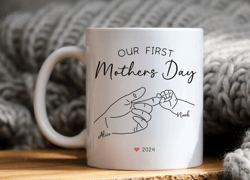 Our First Mother's Day Mug, Unique Mother's Day Gift Idea, New Mom Coffee Mug, Personalized First Mother's Day Mug