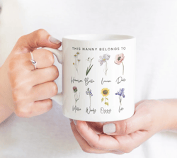Personalised Mug Nanny Gift Gift for Nan Christmas Gift Mothers Day Gift for Grandma Gift for Mum Personalized Gift